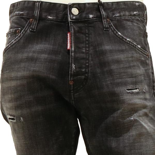 【2026年春夏】 ディースクエアード ジーンズ DSQUARED2 デニム BLACK FOG WASH TEDDY TIDY BIKER タイディバイカー ブラック 国内正規品の画像