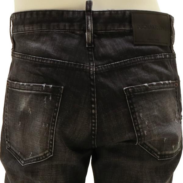【2026年春夏】 ディースクエアード ジーンズ DSQUARED2 デニム BLACK FOG WASH TEDDY TIDY BIKER タイディバイカー ブラック 国内正規品の画像