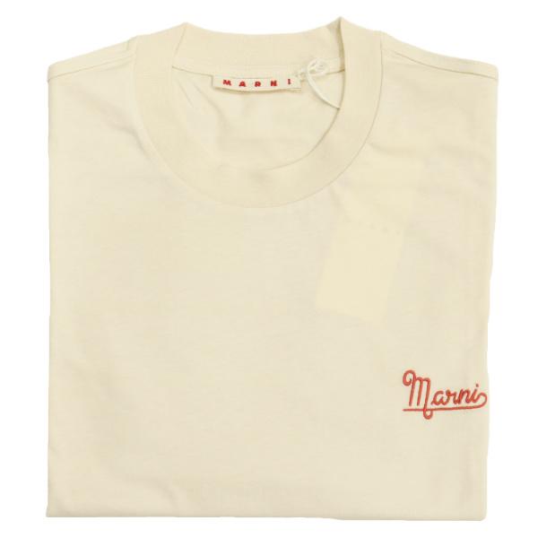 【2022-23秋冬】 マルニ Tシャツ 3枚セット ロゴ刺繍 コットンジャージ MARNI 国内正規品