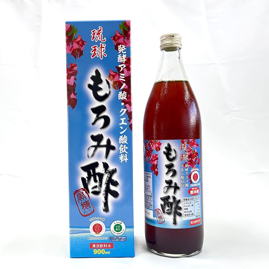 【送料無料】琉球もろみ酢黒糖入り　900ml   6本セット　発酵アミノ酸・クエン酸飲料｜kando-mon｜03