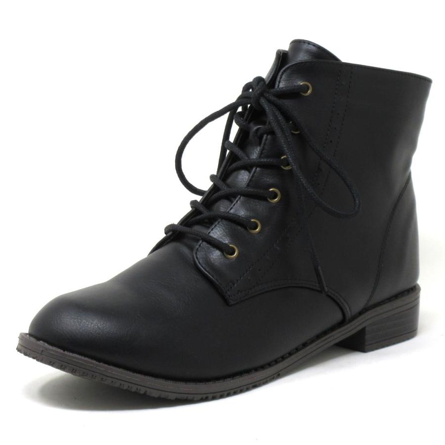 幅広 ワイズ 4E ショートブーツ 大きいサイズ レディース レースアップ ブーツ 幅広 4e 25.5cm 26cm 26.5cm 対応 レースアップブーツ 26センチ 7419TW |  | 08