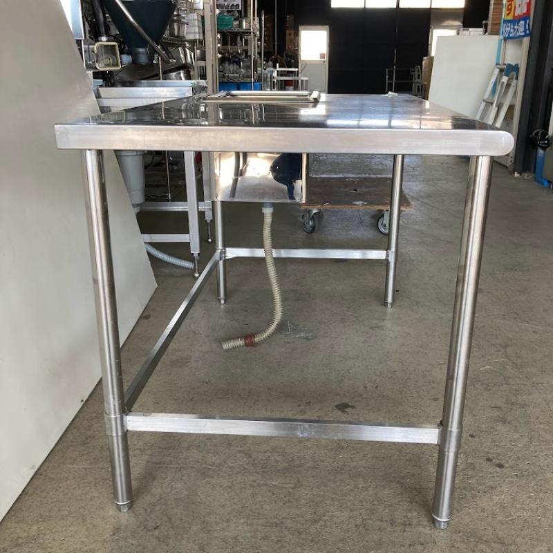 中古】 業務用 ステンレス シンク付作業台 幅1250×奥行750×高 中古】 業務用 ステンレス シンク付作業台 幅1250×奥行750×高