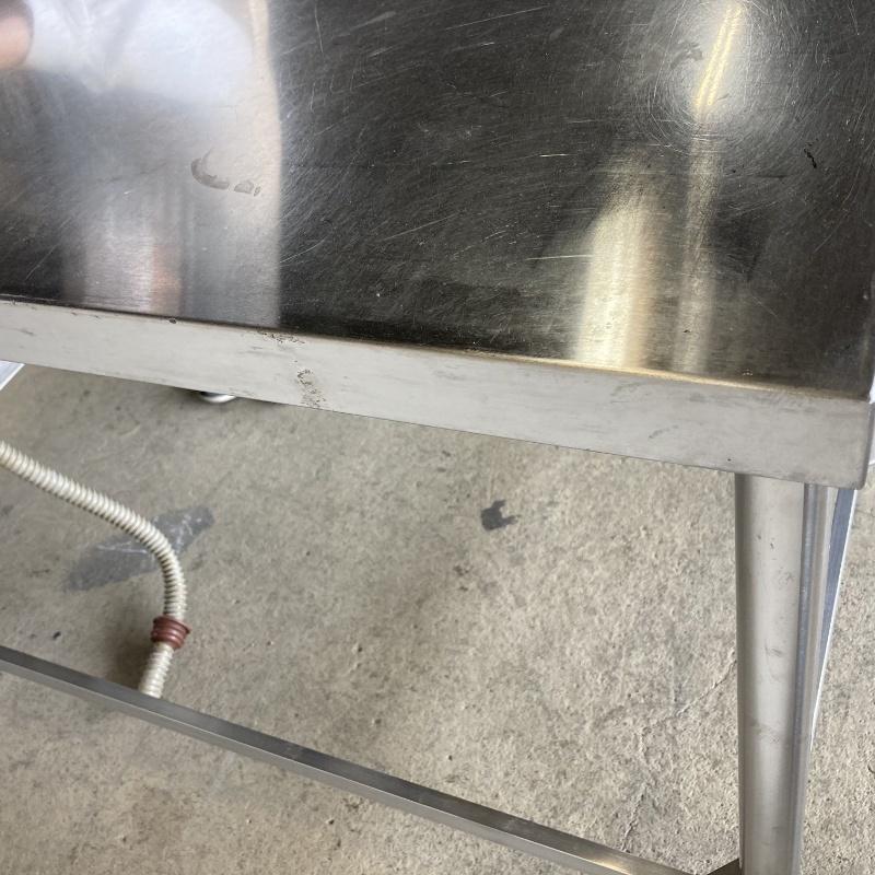中古】 業務用 ステンレス シンク付作業台 幅1250×奥行750×高 中古】 業務用 ステンレス シンク付作業台 幅1250×奥行750×高