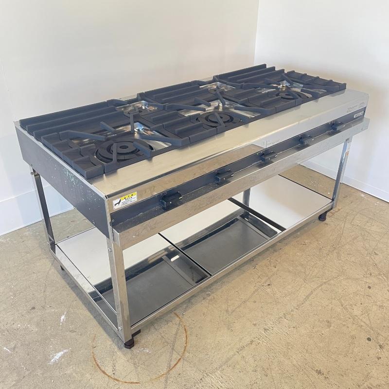 北海道・九州・沖縄・離島追加送料有【中古】 ガス台付コンロ オザキ