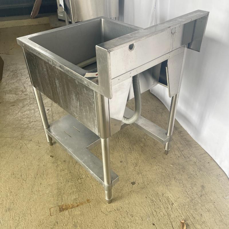 中古】 業務用 ステンレス 1槽シンク BG付 幅600×奥行750×高 中古】 業務用 ステンレス 1槽シンク BG付 幅600×奥行750×高