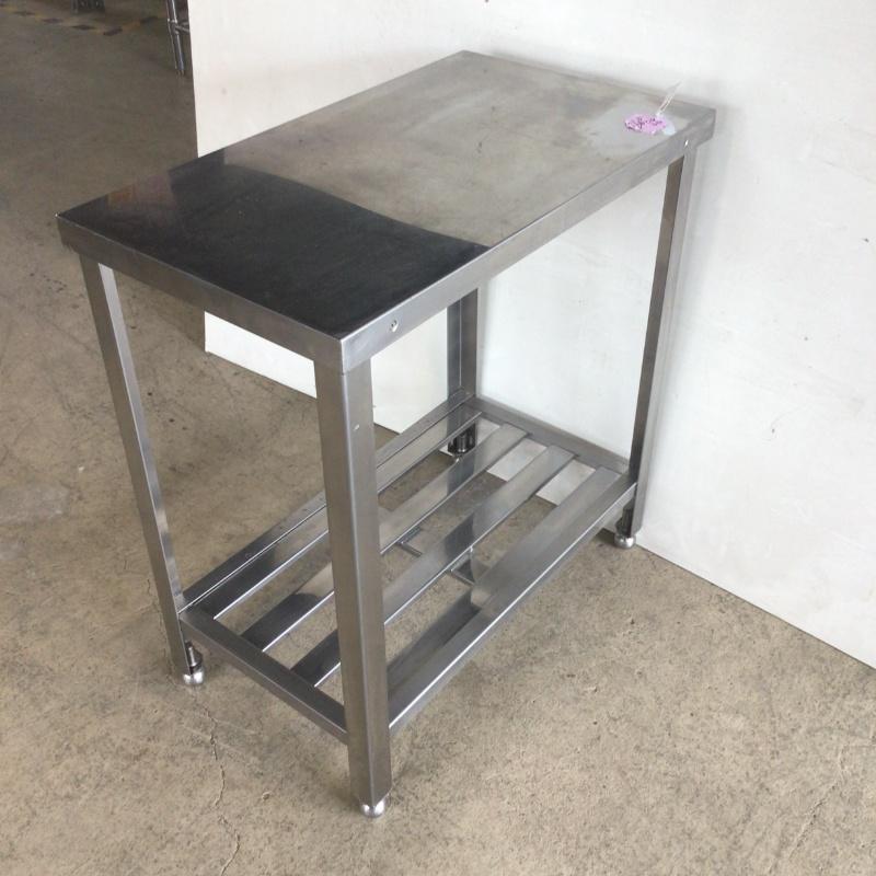 中古】 業務用 ステンレス 作業台 幅430×奥行750×高800mm (No.9535