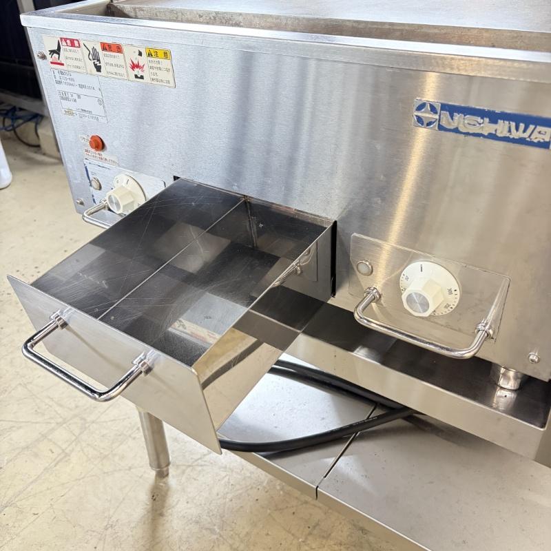 一部地域別途送料有【中古】電気グリドル 架台付 ニチワ TEG-600 2014年製 三相200V 幅600×奥行600×高800mm(No.a155) 業務用 厨房機器の画像