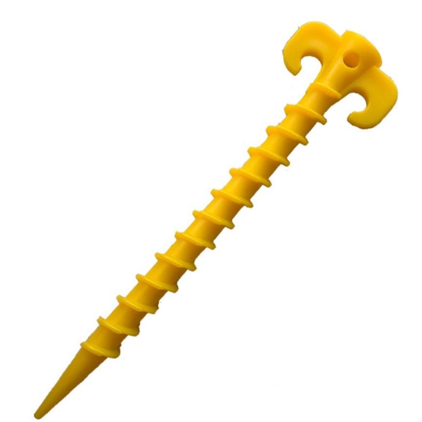 ペグ スクリュー 軽量 4本セット 20cm テント キャンプ アウトドア