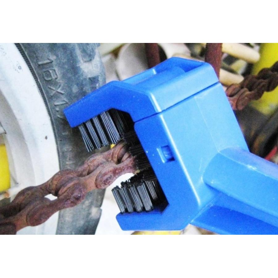 ブラシ チェーン バイク 3面清掃 自転車 チェーンクリーナー 三面ブラシ 3面ブラシ 3848Bomyurei 通販 Yahoo