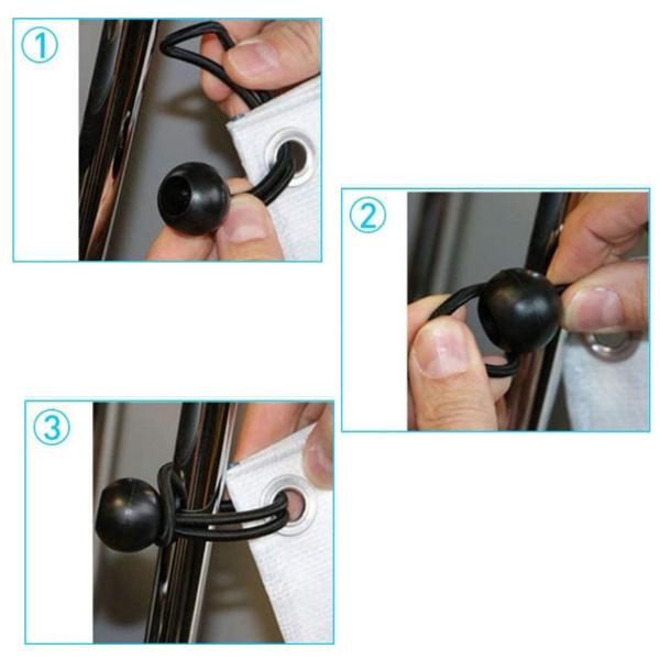 トラックシート ゴムひも ボール 長 10本 軽トラック 荷台シート ゴム