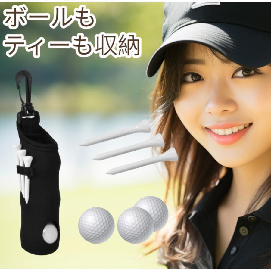 ゴルフ ティーホルダー ケース 3個入る ボールケース ティー