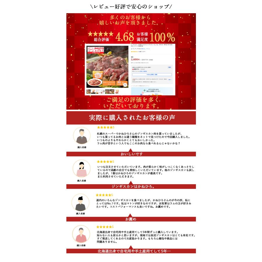 ジンギスカン 北海道 かねひろジンギスカン ラム 1kg（味付き）精肉店 羊肉 焼肉 BBQ ひつじ 北海道物産 |  | 09