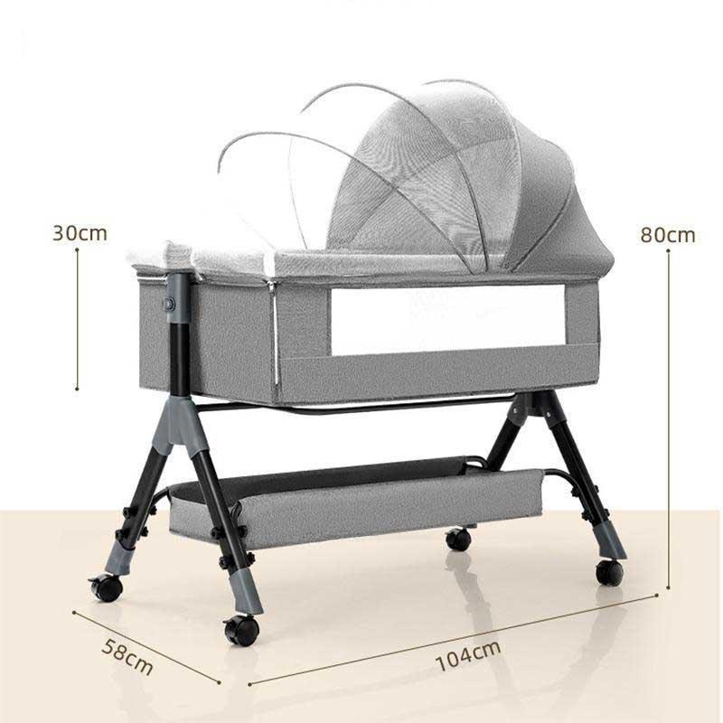 ベビーベッド 多機能添い寝 ベビーサークル 持ち運び 折りたたみ 新生児 0-2歳 ゆりかご 蚊帳付き マットレス 出産祝い 赤ちゃん ベビー用寝具 取り外し可｜kaneko-shoten｜20