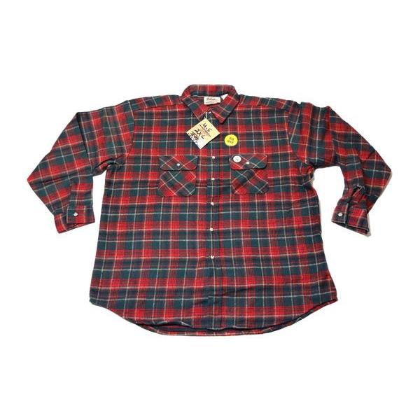 Cabela's キャベラス 米国製 ネルシャツ 3062-P61 レッド/グリーン