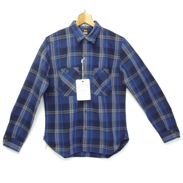 日本製新品Denime ヘビーフランネルシャツ ドゥニーム