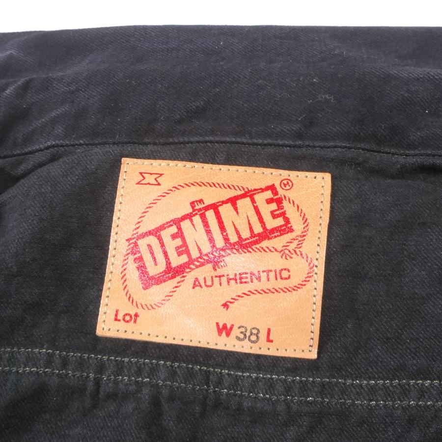 Denime ドゥニーム 3rdタイプジージャン 後染めブラック デニム Denime ドゥニーム 3rdタイプジージャン 後染めブラック デニム