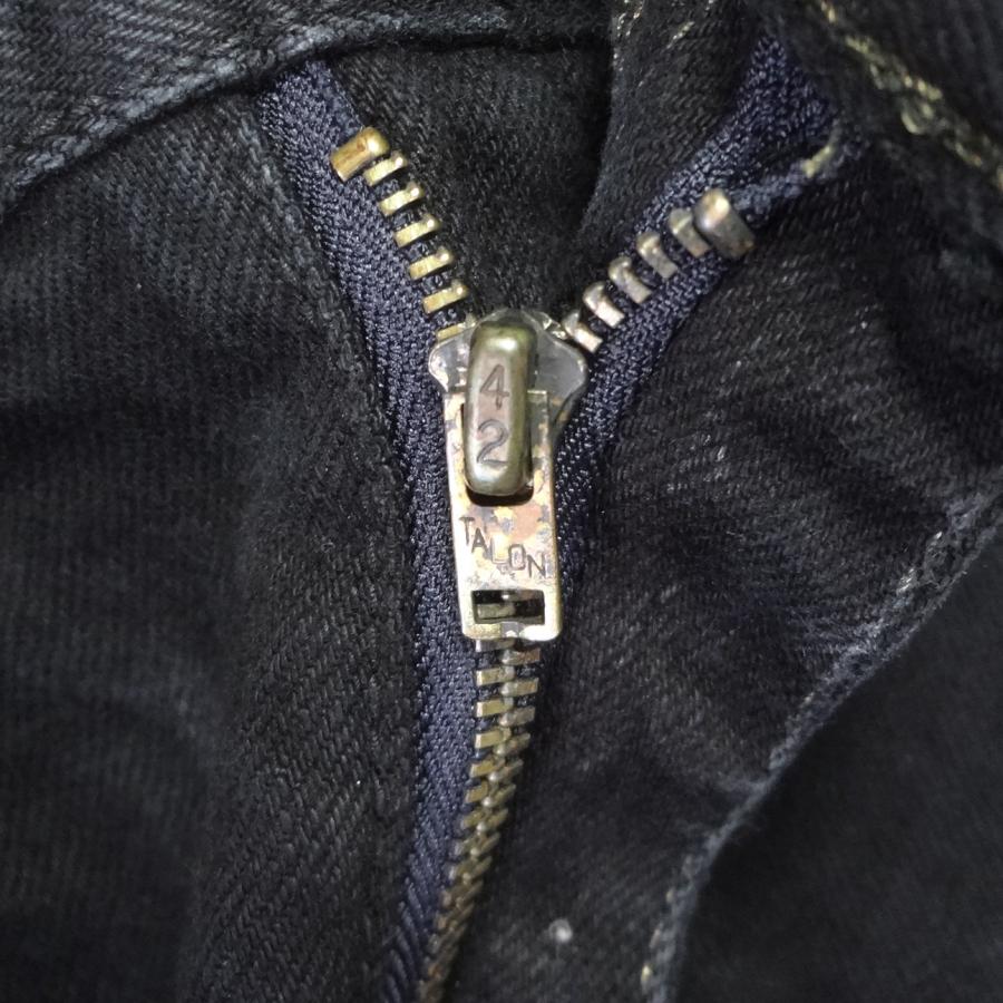 DENIME ブラックデニム　サイズ36 Denime ドゥニーム 3rdタイプジージャン 後染めブラック デニム