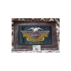 ハーレーダビッドソン ボンバージャケット キャメル バイカー ライダース メンズ カジュアル 爆買の画像