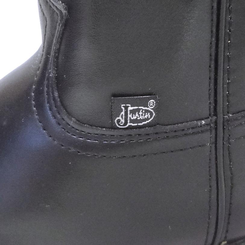 Justin ジャスティン ブラック ウエスタンブーツ size7 Justin ジャスティン ウエスタンブーツ 黒 9.5D 27.5cm ブラック