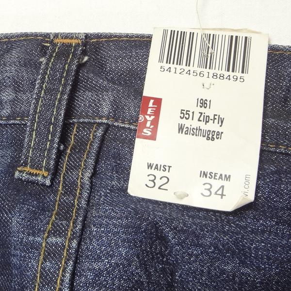 リーバイス 米国製 551ZXX 1961モデル ジーンズ 復刻 LEVI'S W32