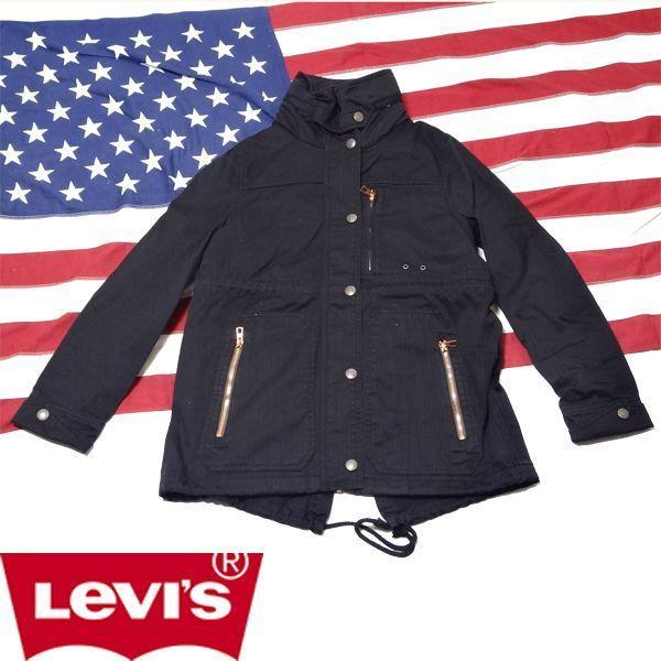 リーバイス レディース ライトウェイトバデッドパーカー ブラック Levis M
