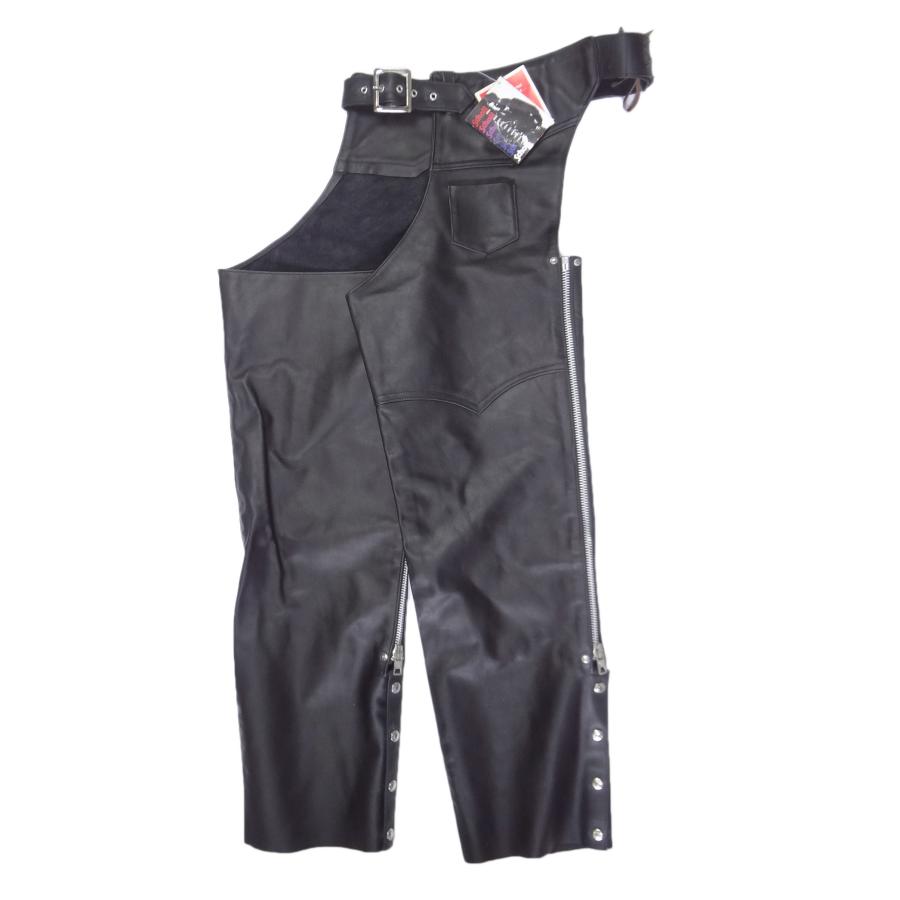 メンズ　ショットレザーチャップス Schott N.Y.C ショット 米国製 チャップス Chaps 牛革 ブラック