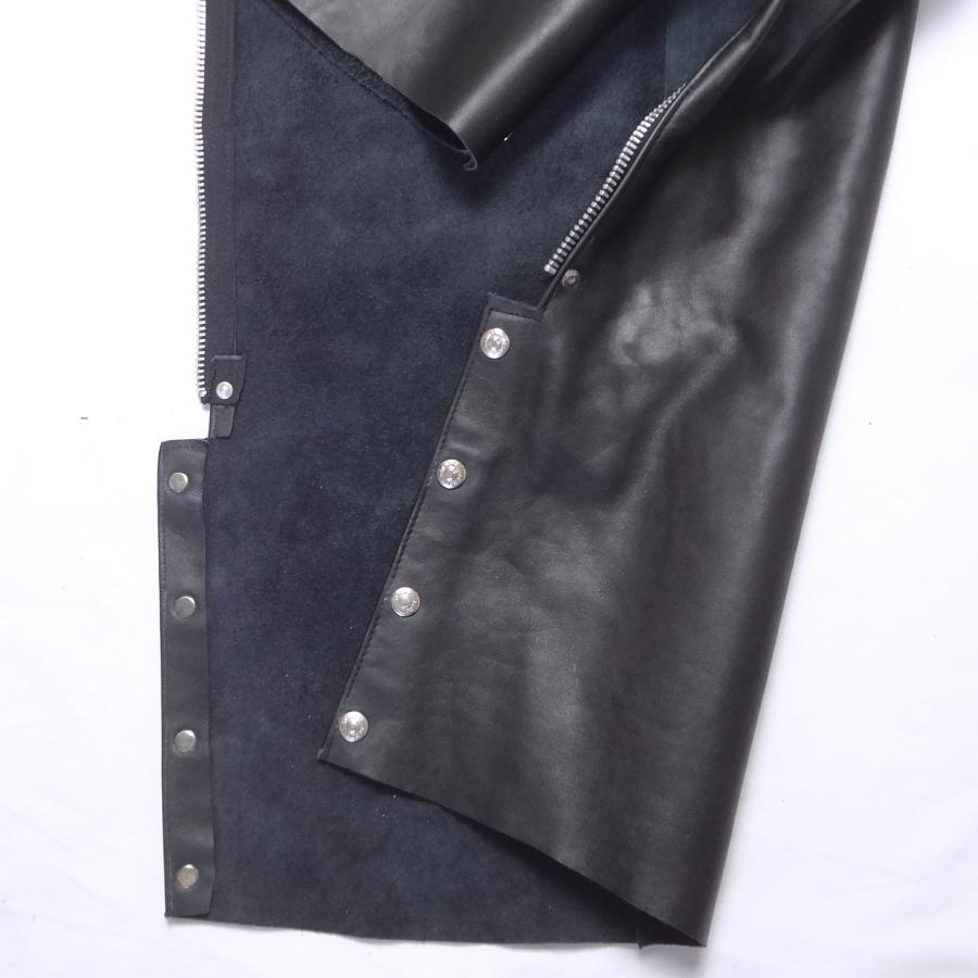 Schott N.Y.C ショット 米国製 チャップス Chaps 牛革 ブラック
