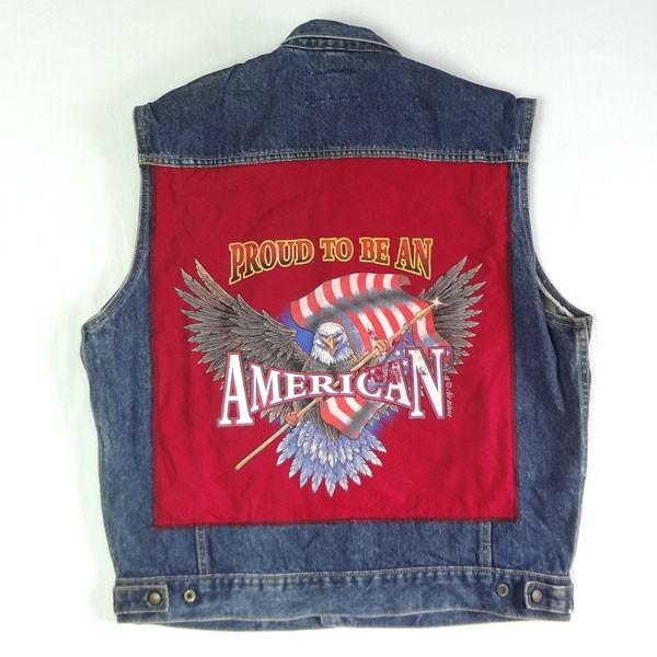 ボブソン BOBSON 中古デニムベスト VEST サイズL メンズ : ubobvest  