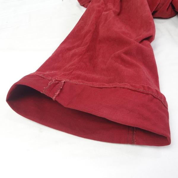 ベルボトム フレアー ラッパ ジーンズ W33インチ 赤 レッド : ジーンズ