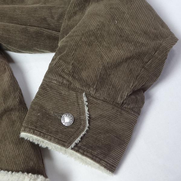 コーデュロイ ボア付きジャケット カバーオール サイズL メンズ