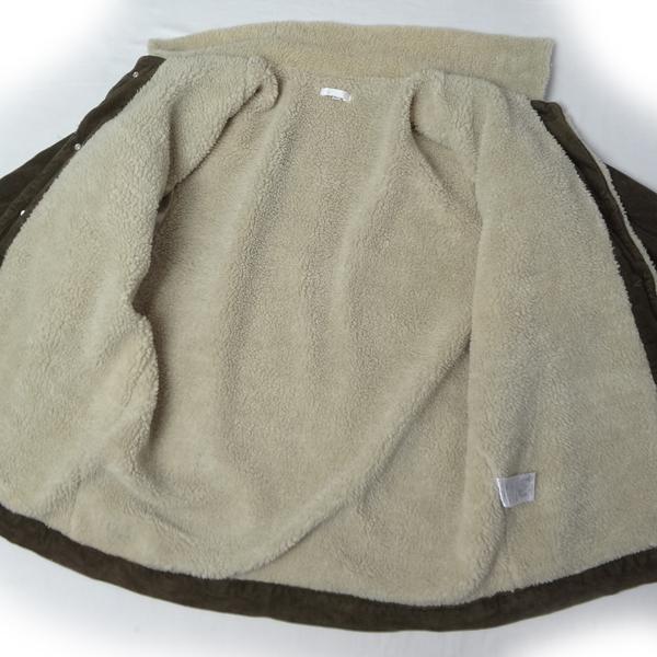 コーデュロイ ボア付きジャケット カバーオール サイズL メンズ