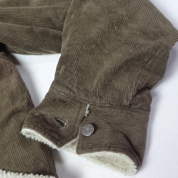 コーデュロイ ボア付きジャケット カバーオール サイズL メンズ