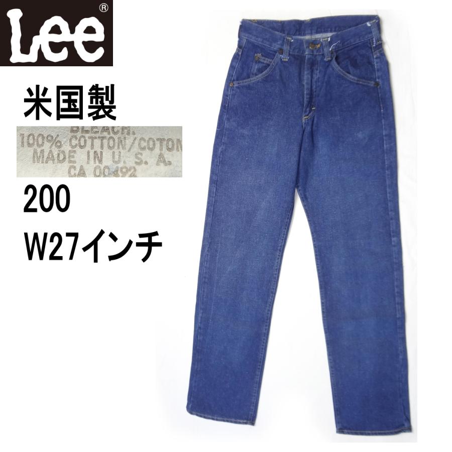 Lee リー 200 米国製 ライダース ジーンズ メンズ カジュアル