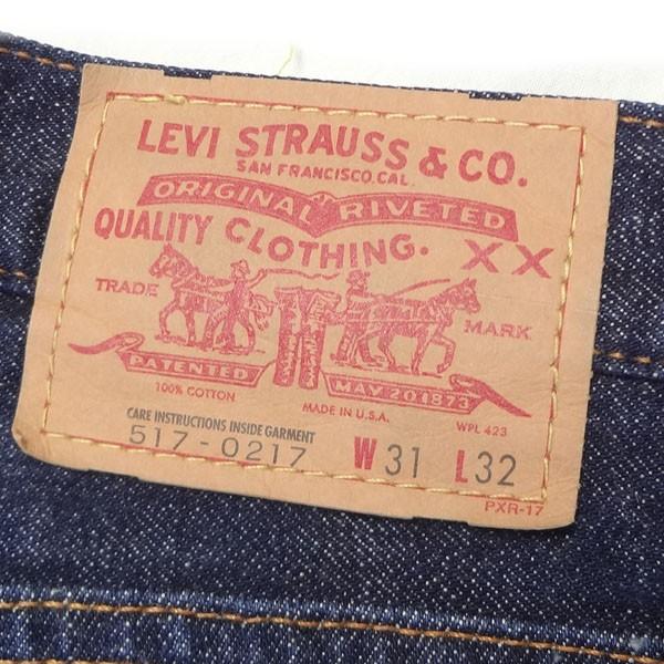 リーバイス ジーンズ LEVI'S 517 米国製 バレンシア工場 ブーツカット ブルー W31 MADE IN THE USA｜kaneko｜09