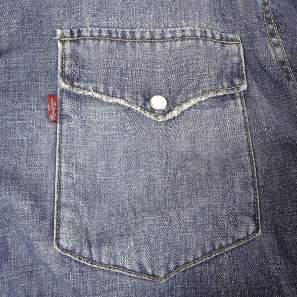 リーバイス LEVI'S ウェスタンシャツ デニムシャツ ワーク長袖シャツ ブルー XL｜kaneko｜08