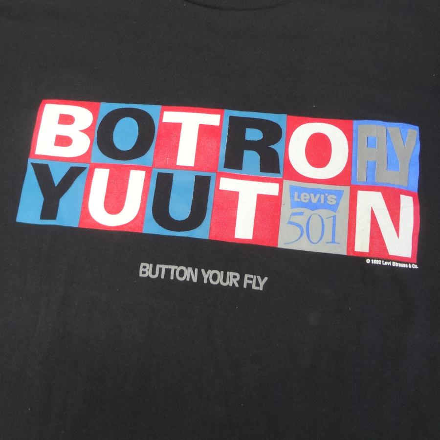 Levi’s USA製 Tシャツ 染み込みプリント Lサイズ Levi's Lサイズ リーバイス 米国製 Tシャツ プリント ブラック