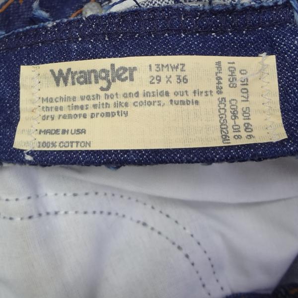 ラングラー 米国製 Wrangler 13MWZ カーボーイカット ジーンズ W29L36 MADE IN THE USA｜kaneko｜04