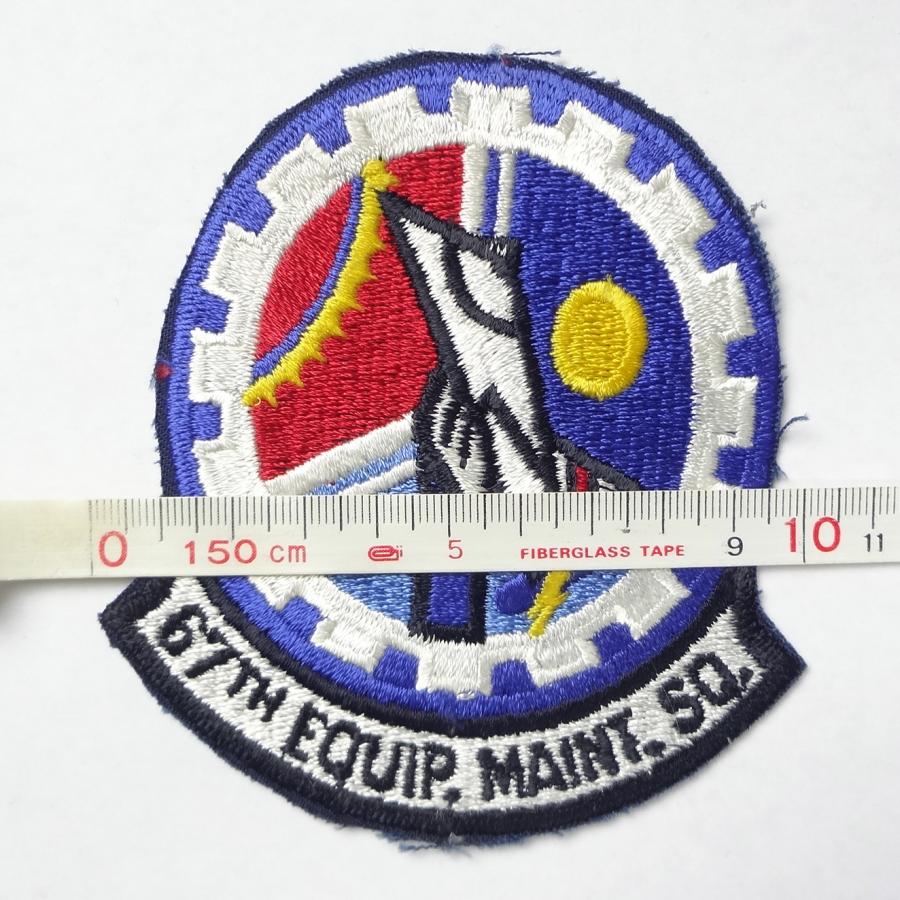 ヴィンテージ USAF 67TH EQUIP.MAINT.SQ. 第67装備整備飛行隊 刺繍