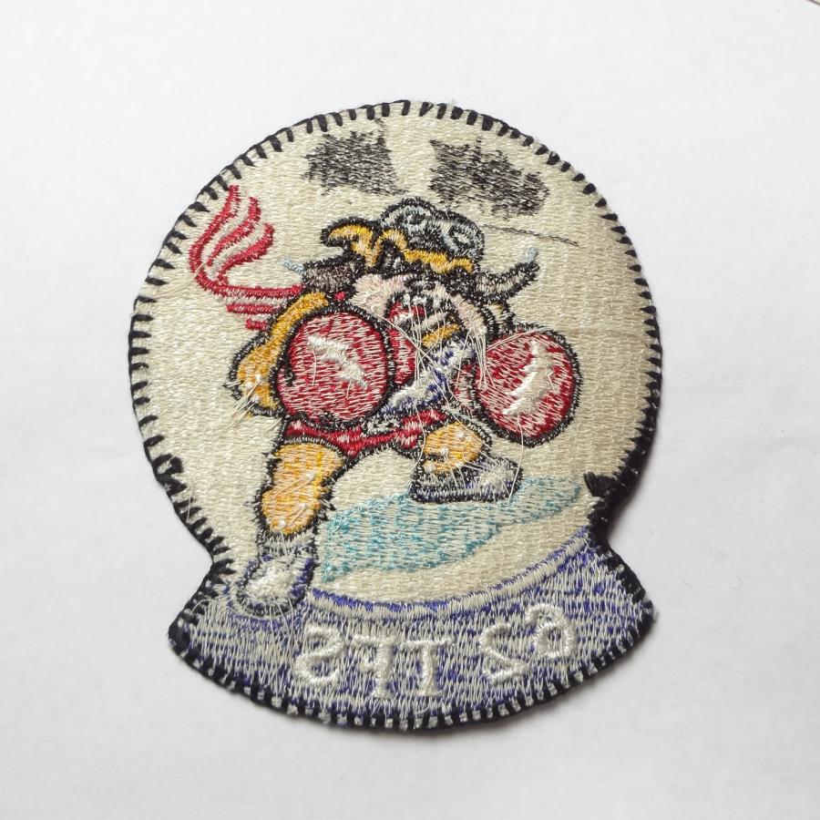 米軍 62 TFS ブルドッグ刺繍ワッペン ヴィンテージ ミリタリー