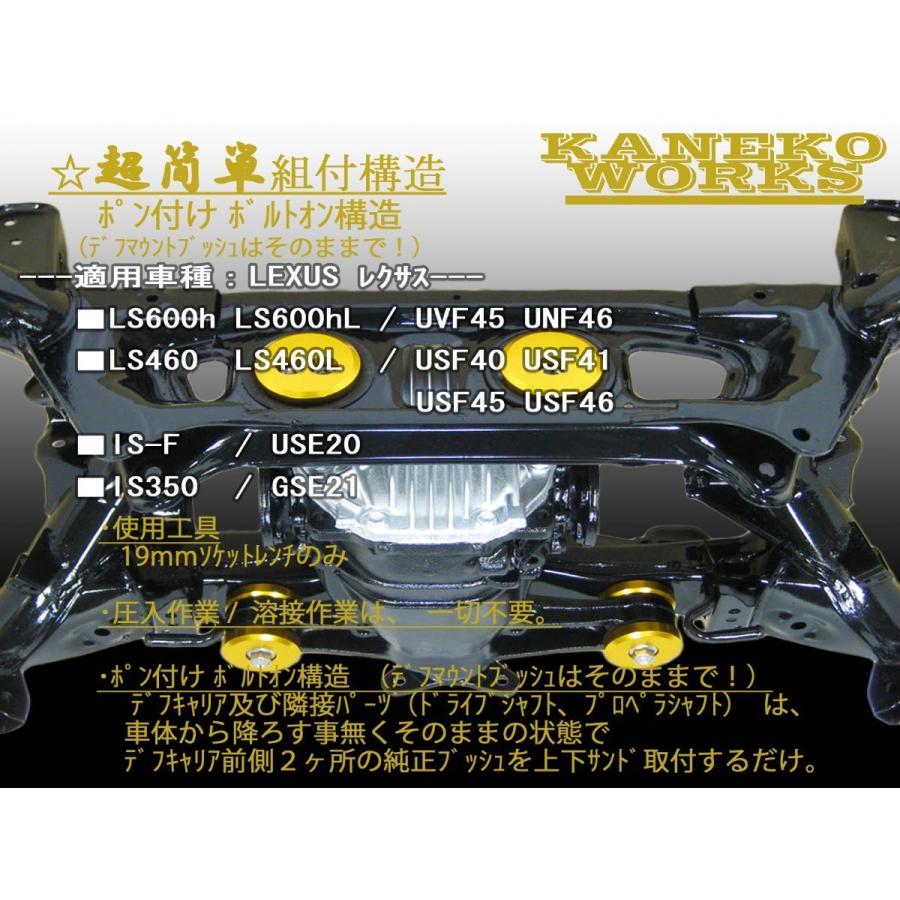 楽ギフ のし宛書 レクサスlexus Ls600h L Ls460 Is F Is350 Uvf45uvf46 Usf40usf41usf45usf46 Use Gse21 Kanekoworksデフマウントリジットカラーrf Spec R Rfr Dprd Jatimprov Go Id