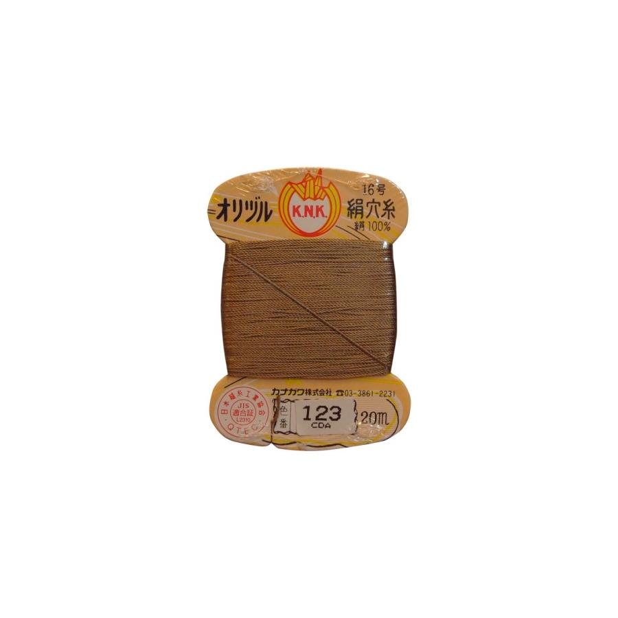 no.123 絹糸のスコレサイト オリヅル絹穴糸 16号 20m 色番 123 : 毛糸と手芸の店 カネコヤ Yahoo