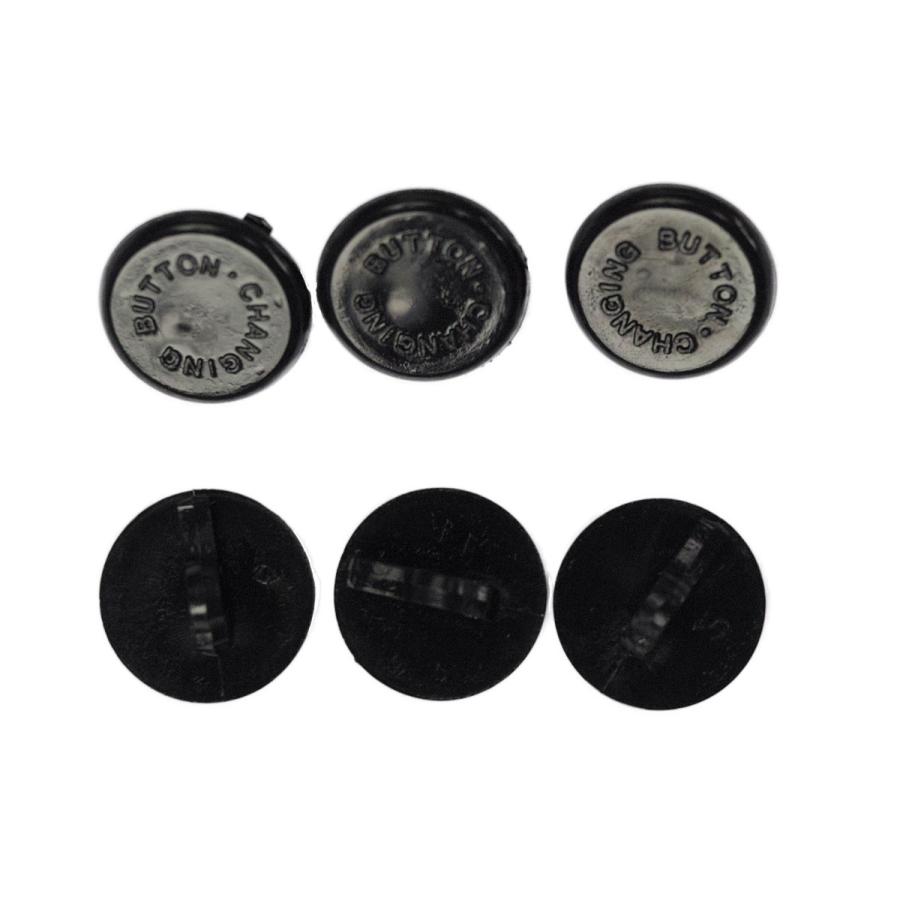 高校生・中学生金ボタン 留め具 6個組 裏ボタン チェンジボタン : 毛糸