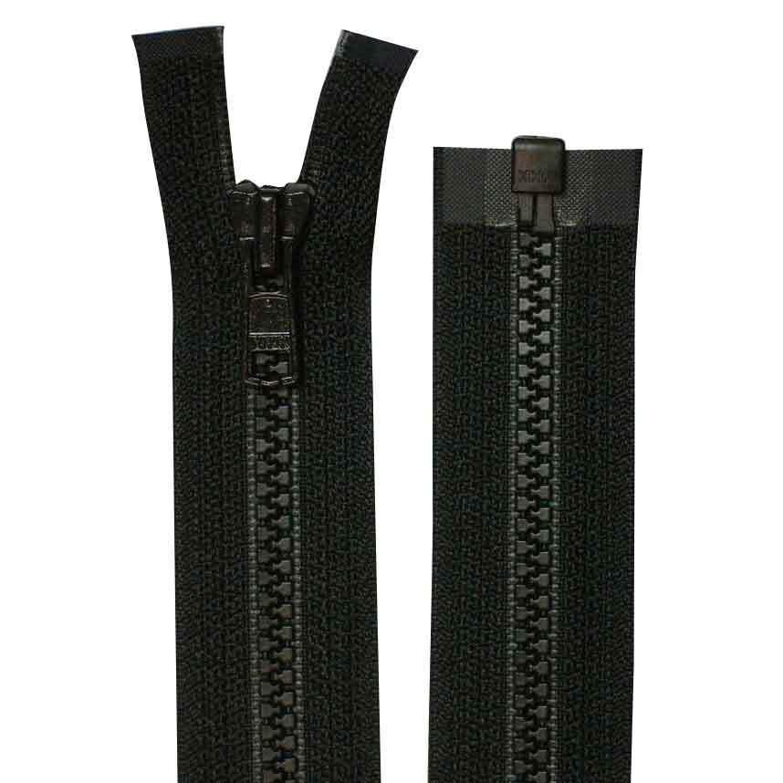 YKK ビスロンオープンファスナー 4VSDA 100cm 580 黒 : 毛糸と YKK ビスロンオープンファスナー 4VSDA 100cm 580 黒 : 毛糸と