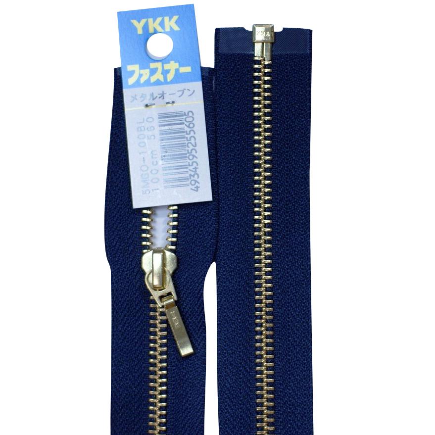 YKK 5MGO DA7PR4 オープンファスナー 100cm 560 紺 : 毛糸と手芸の店