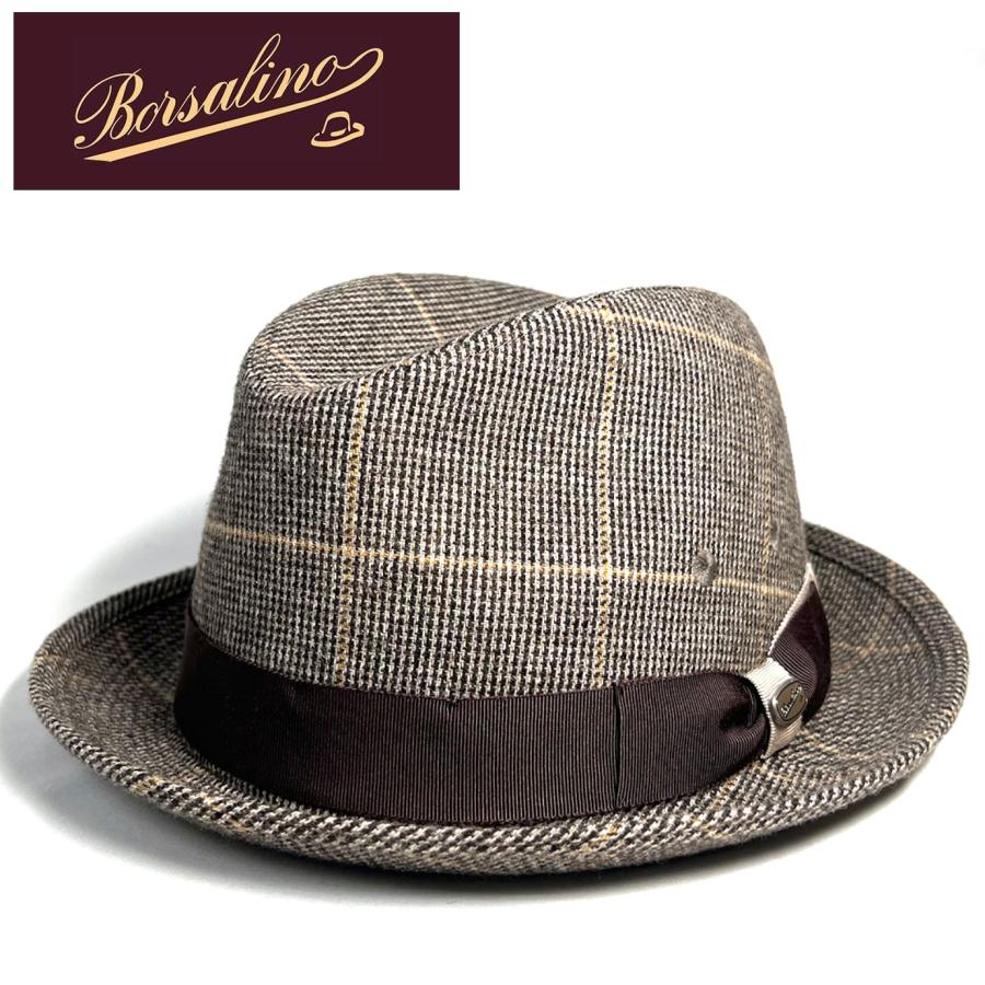 Borsalino 帽子 大きいサイズ クリスマス 中折れハット ボルサリーノ 