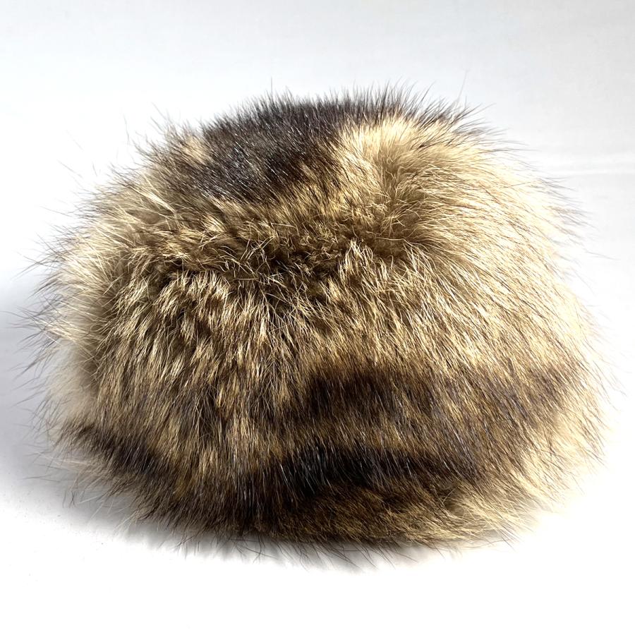 【新品 美品】毛皮 帽子 フォックスファー 帽子 フォックスファー レディース 毛皮帽子 タッセル リアル