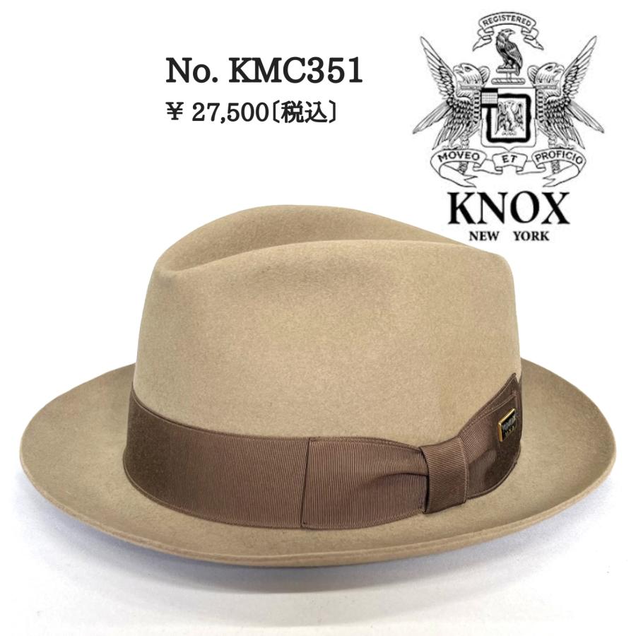 KNOX(帽子) クリスマス 中折ハット メンズ おしゃれ 小さいサイズ 40代 