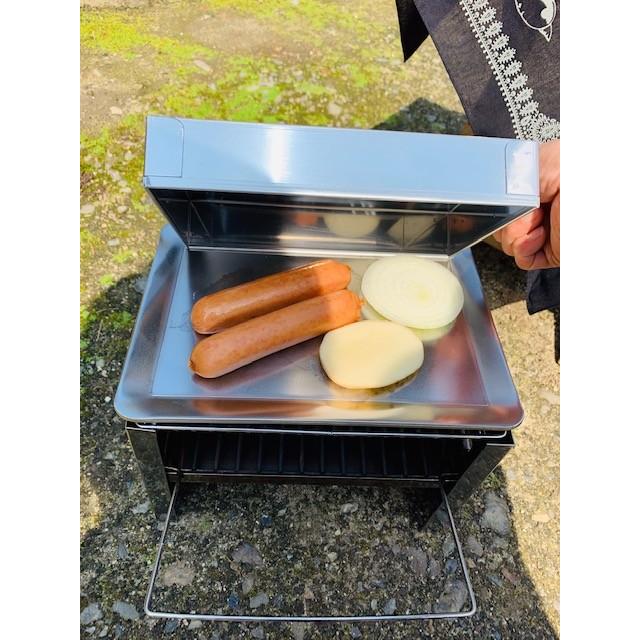 CAPTAIN STAG（キャプテンスタッグ） 極厚鉄板B5とステンレス製蓋 お得