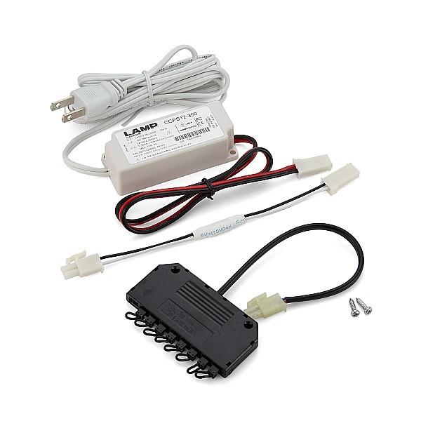スガツネ 直流電源装置 LAMP CCPS12-350-H9 出力電流が350mAの直流電源装置 HERAコネクター付9本分岐ハーネス「スガツネ製品ならカネマサ」