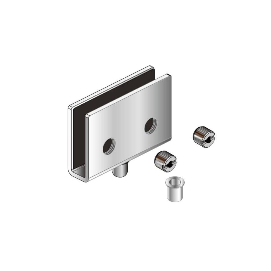 開きガラス扉用ヒンジ 白熊 シロクマ クローバ GH-500-60 ゴールド [扉